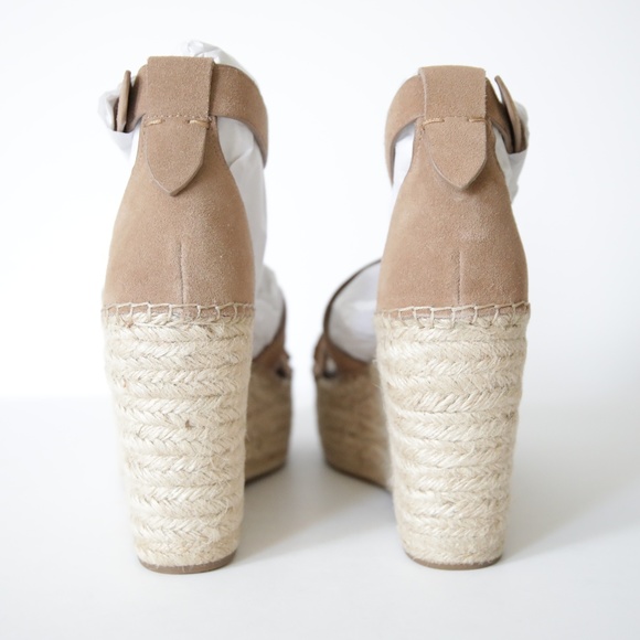 Dolce Vita Simi Suede Ankle Strap Wedge Sandal 9.5 NEW - Picture 5 of 8